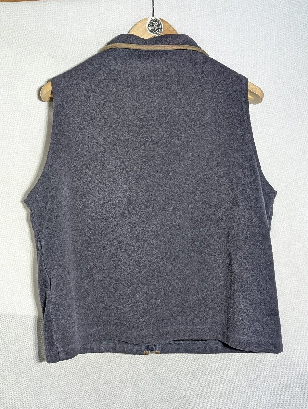 North End Microsoft Research Corporate Fleece Vest Men's Size XL Grey/Brown